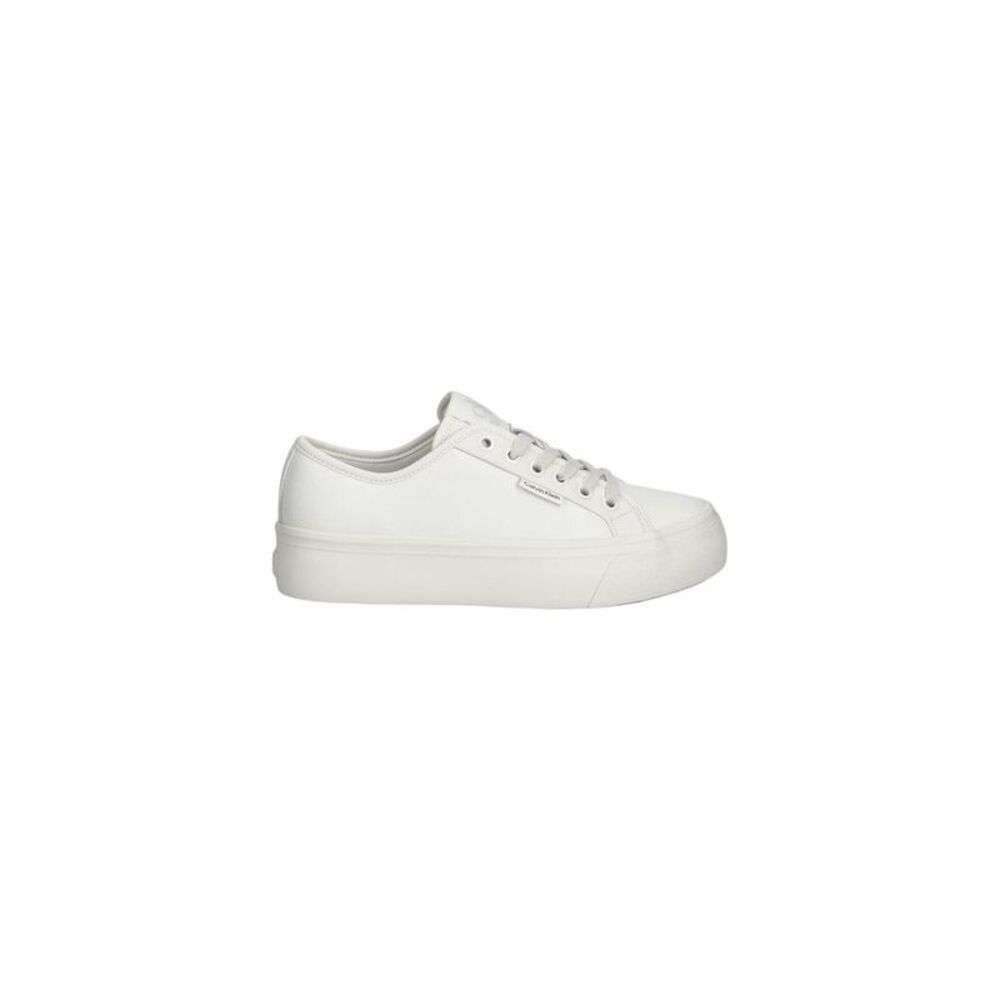Calvin Klein Jeans White Leather Women's Sneakers